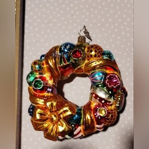 Christopher Radko Adorn-A-Door Blown Glass Christmas Ornament